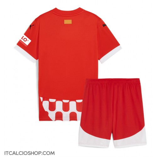 Girona Prima Maglia Bambino 2024-25 Manica Corta (+ Pantaloni corti)